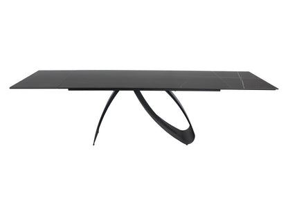 Table DUNA CERAMIC BLACK SAHARA NOIR/BLACK MATTE (160-240)X90