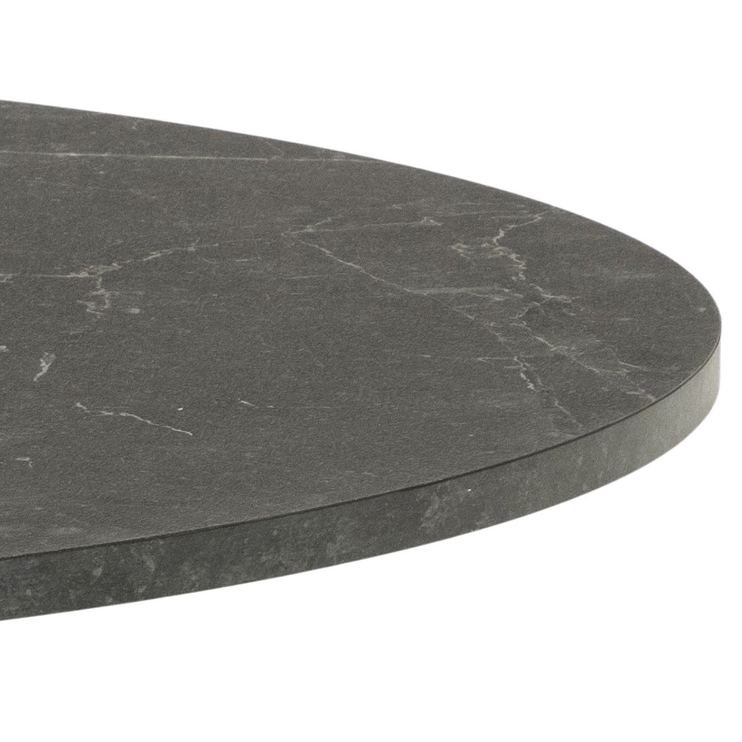 Table IBIZA D110xH74cm, black marble