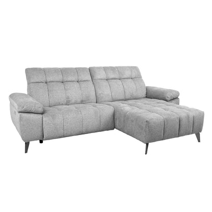 Corner sofa LUZERN LS, light gray