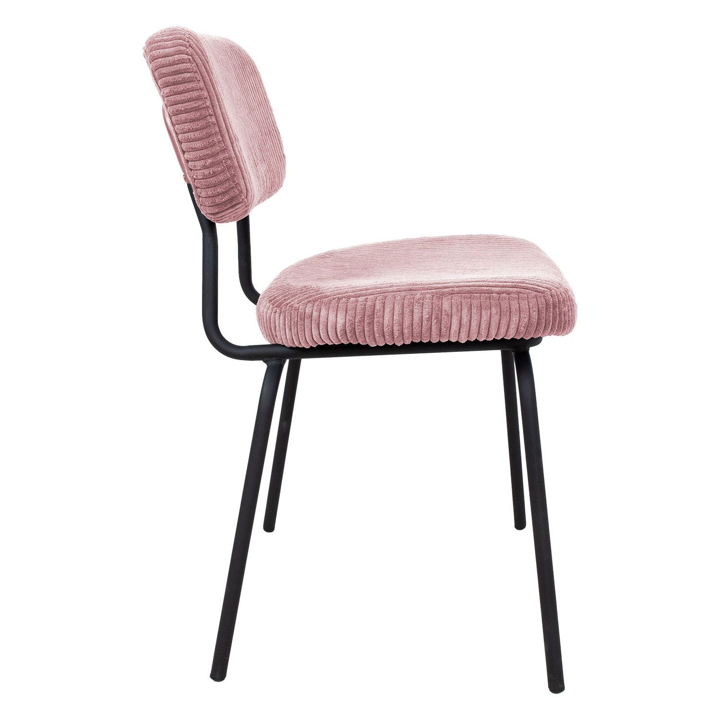 Chair KEIU 46x51xH76cm, vintage pink velvet 