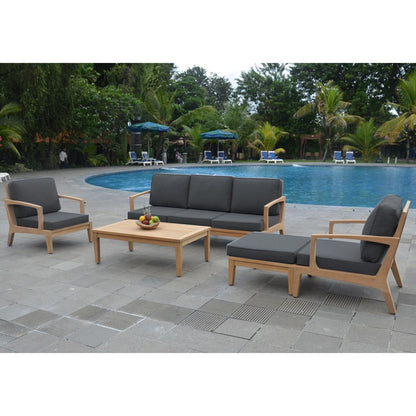 Garden coffee table MALDIVE 120x80xH45cm, teak