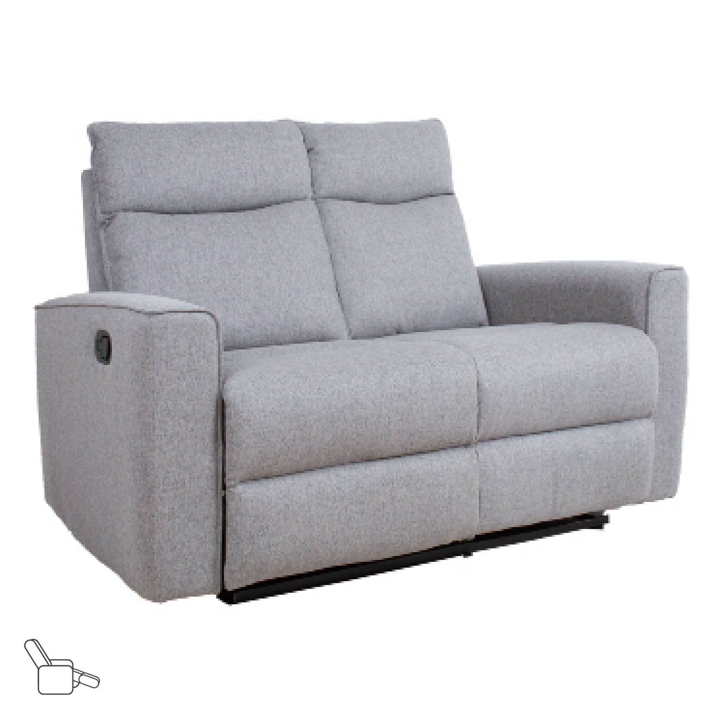 Regliner Sofa MORA 2-seater, gray