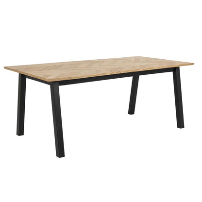 Table BRIGHTON 180x95xH75cm, oak in fir pattern