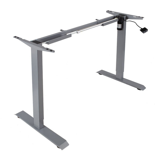 Table leg ERGO with 1 motor, silver gray 