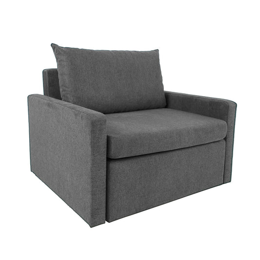 Lounge chair bed COLOGNE light gray 