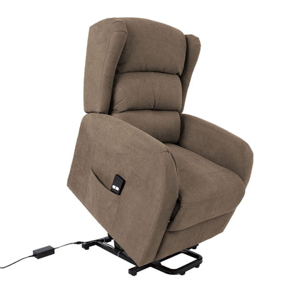 Lounge chair BARRY 77x90xH106cm, electric, brown 