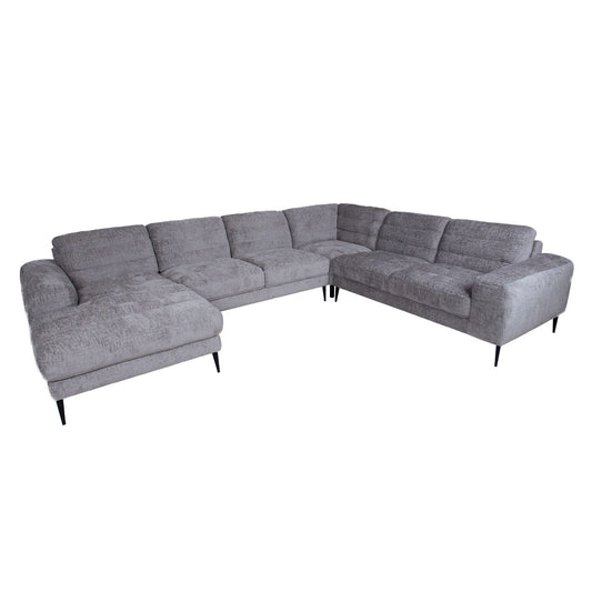 Corner sofa KRISTY RC+LC gray