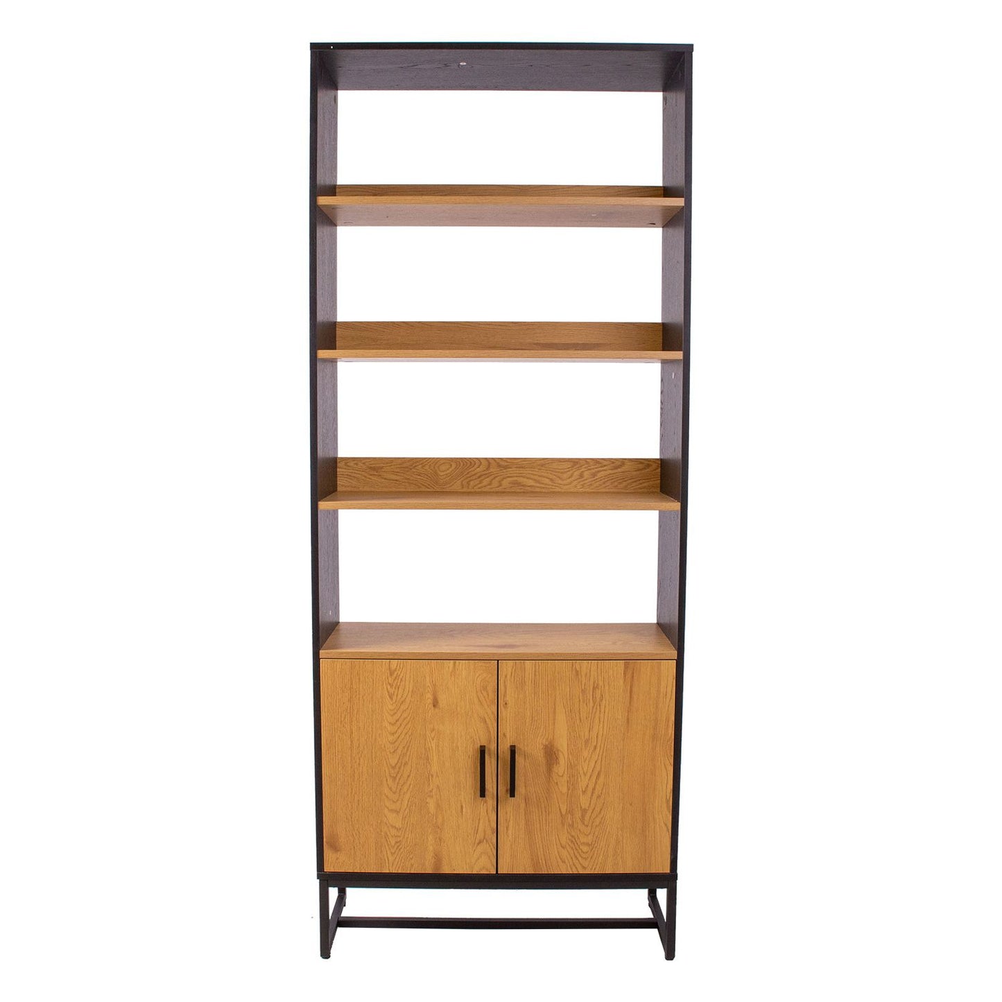 Shelf AMSTERDAM 80x30xH180cm, oak/black