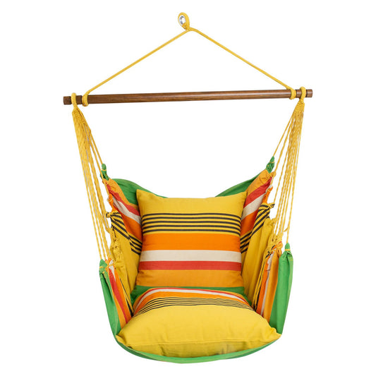 Rocking chair JOY / Green striped 