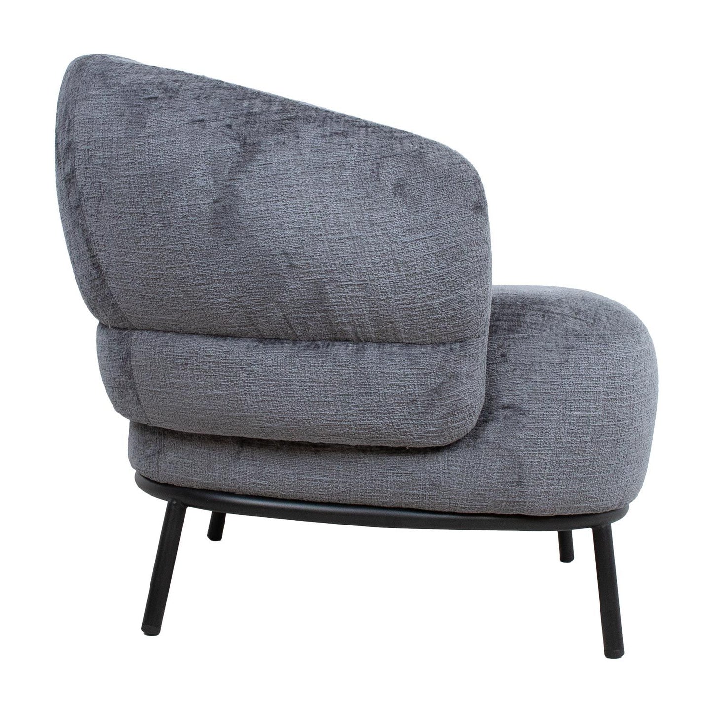 Lounge chair GEMALA dark gray 