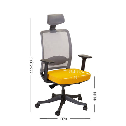 Work chair ANGGUN / Yellow 