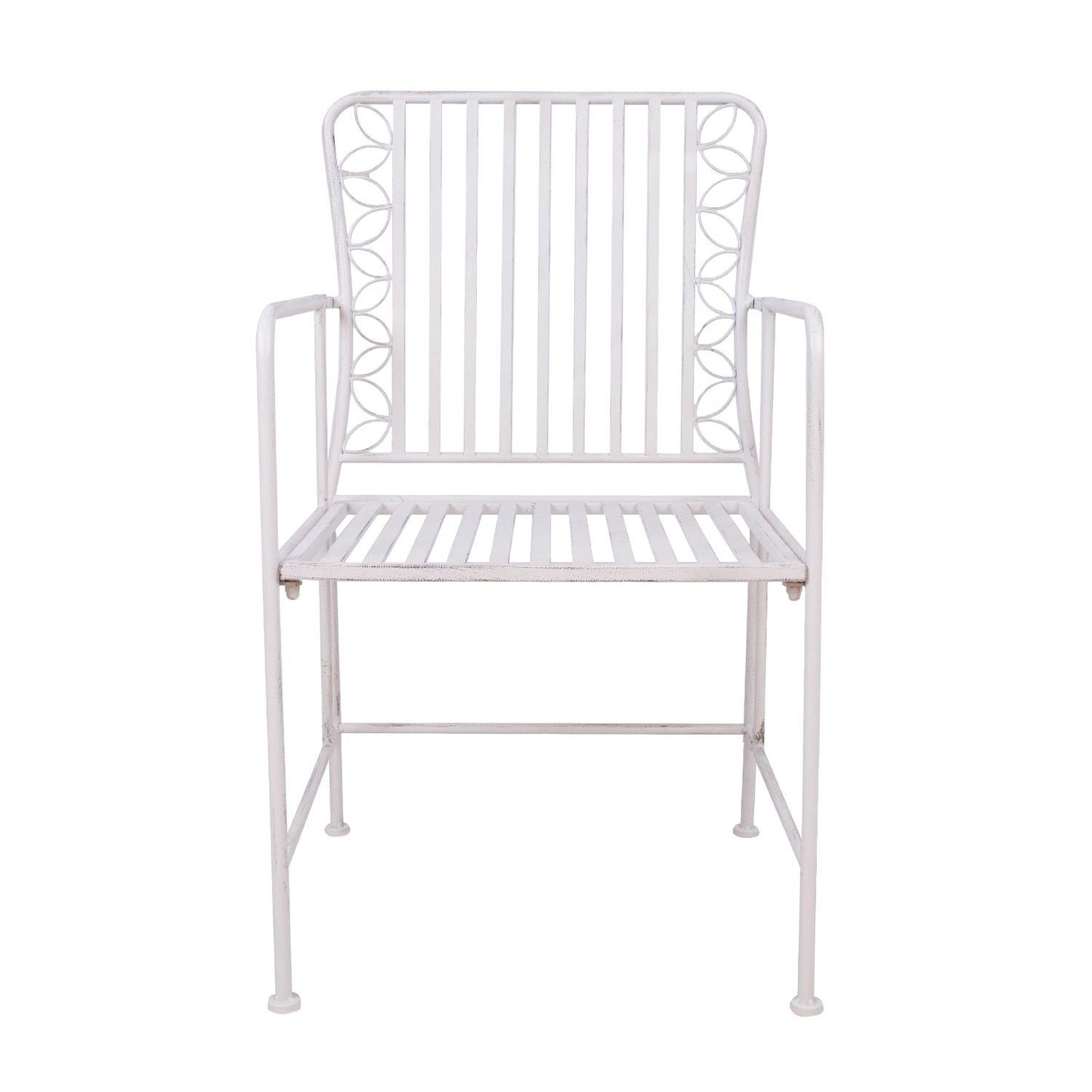 Chair JASMINE / antique white metal 