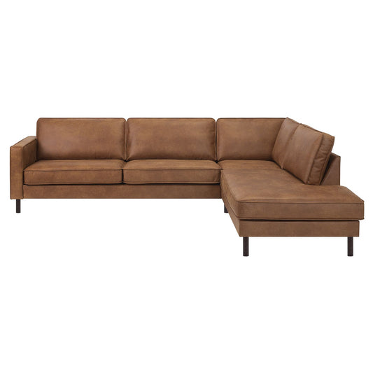 Corner sofa LUCAS RC brown