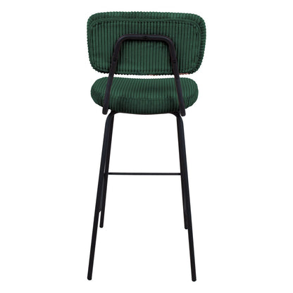 Bar stool KEIU 46x49xH107cm, dark green velvet 