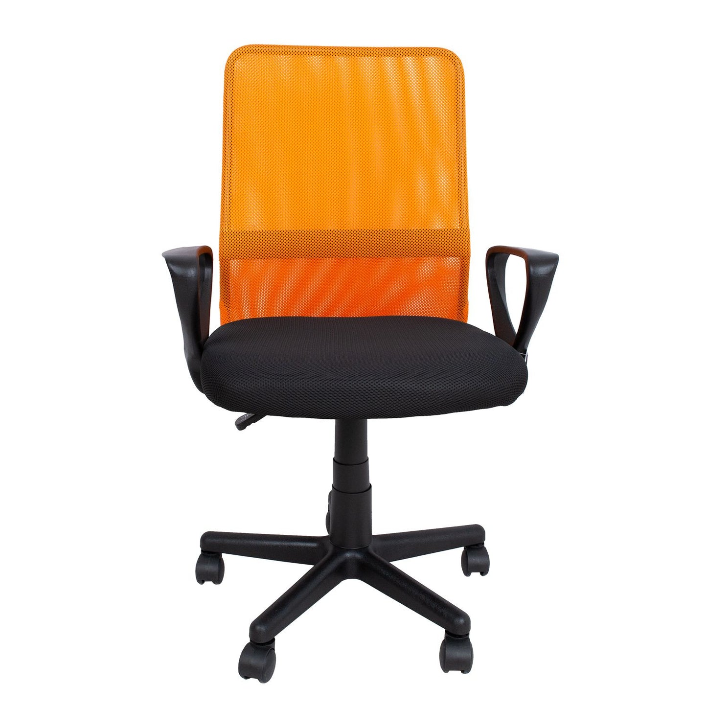 Office chair BELINDA black/orange 