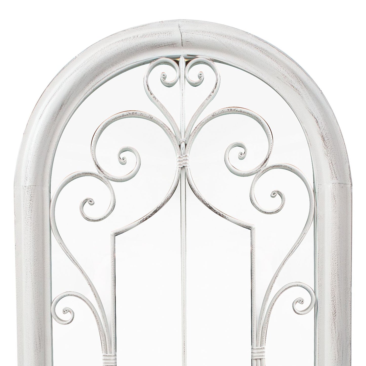 Mirror SECRET GARDEN 49x4xH96.5cm, antique white metal frame