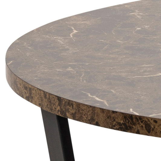 Table AMBLE D110xH75cm, brown marble