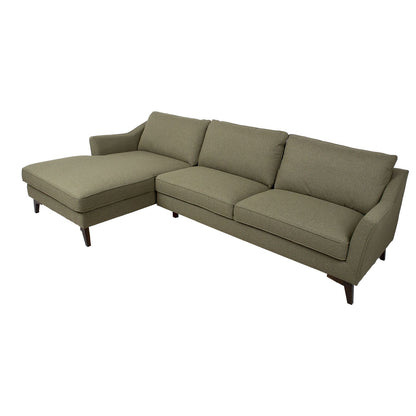 Corner sofa BIRGIT KS, olive green