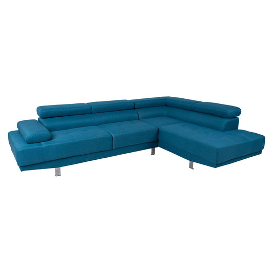 Corner sofa GALVIN RC ocean blue 