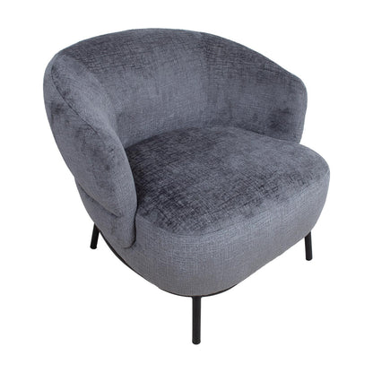 Lounge chair GEMALA dark gray 