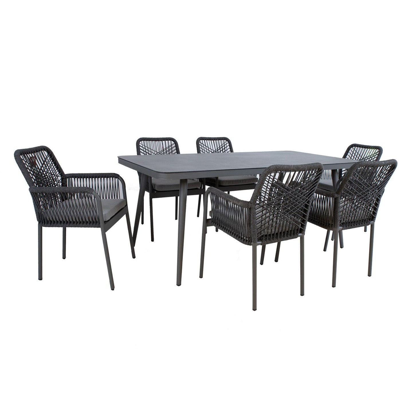 Garden furniture set HELA table and 6 chairs 