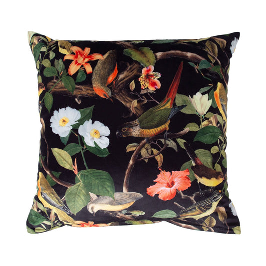 Pillow HOLLY 45x45cm, birds and flowers