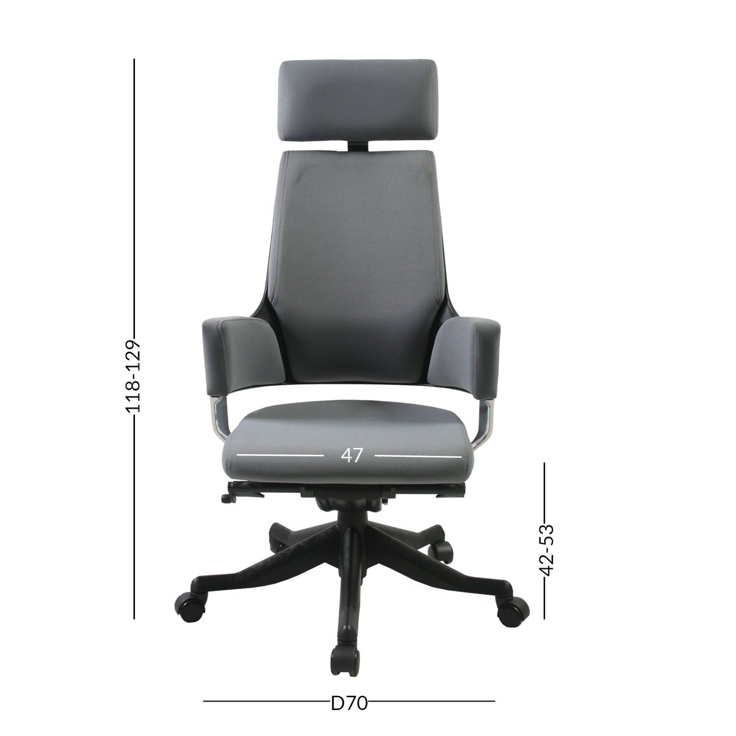 Work chair DELPHI gray 