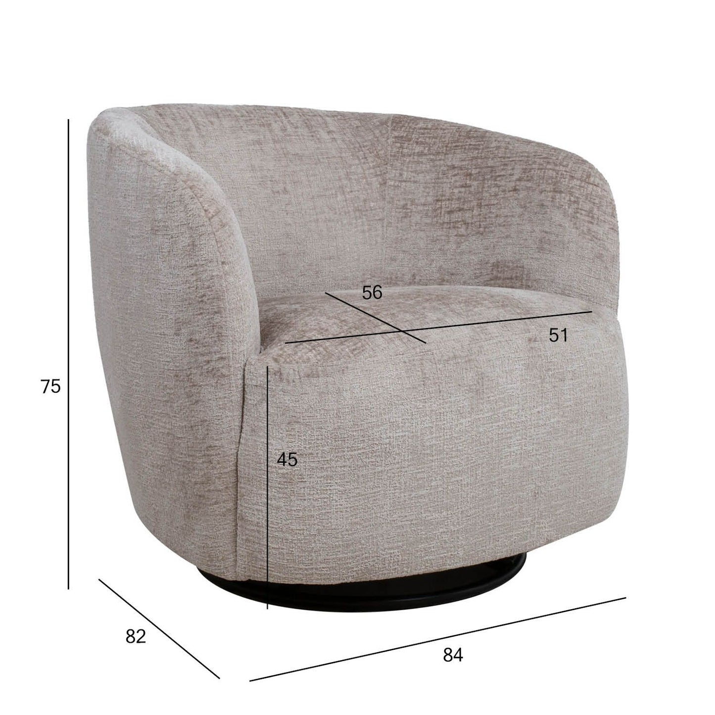 Armchair MANUELA beige 