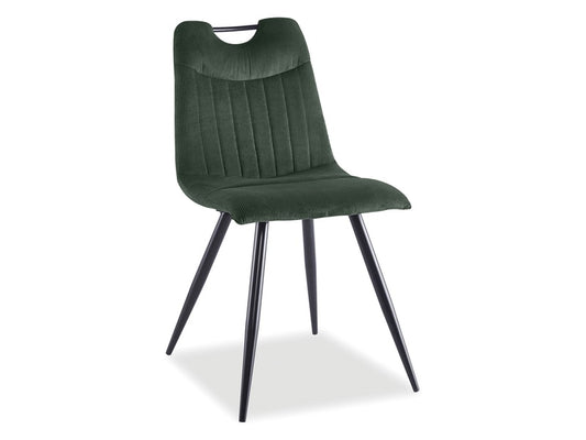 Armchair ORFE VELVET BLACK FRAME / FJORD GREEN 79