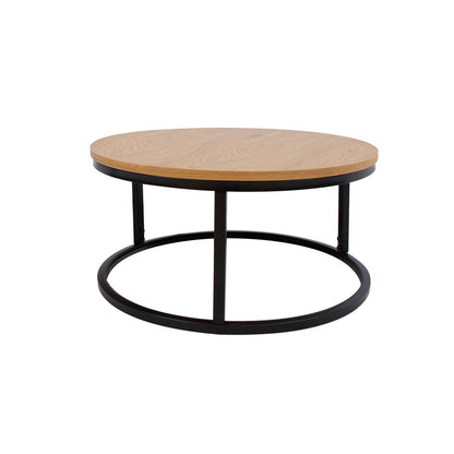 Coffee table BRITE D60xH32cm, light wood