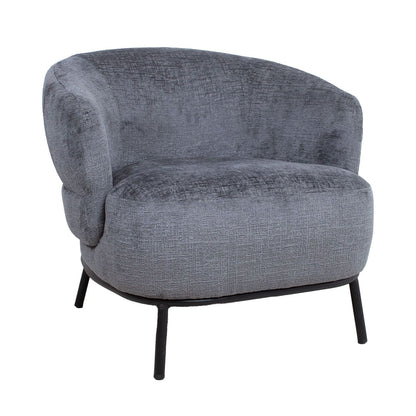 Lounge chair GEMALA dark gray 