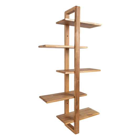 Wall shelf MONDEO 40.6x21.6xH115.2cm, oak