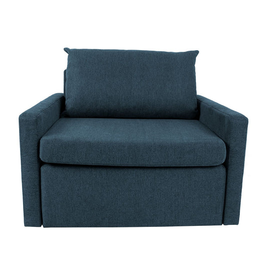 Lounge chair bed COLOGNE dark blue 