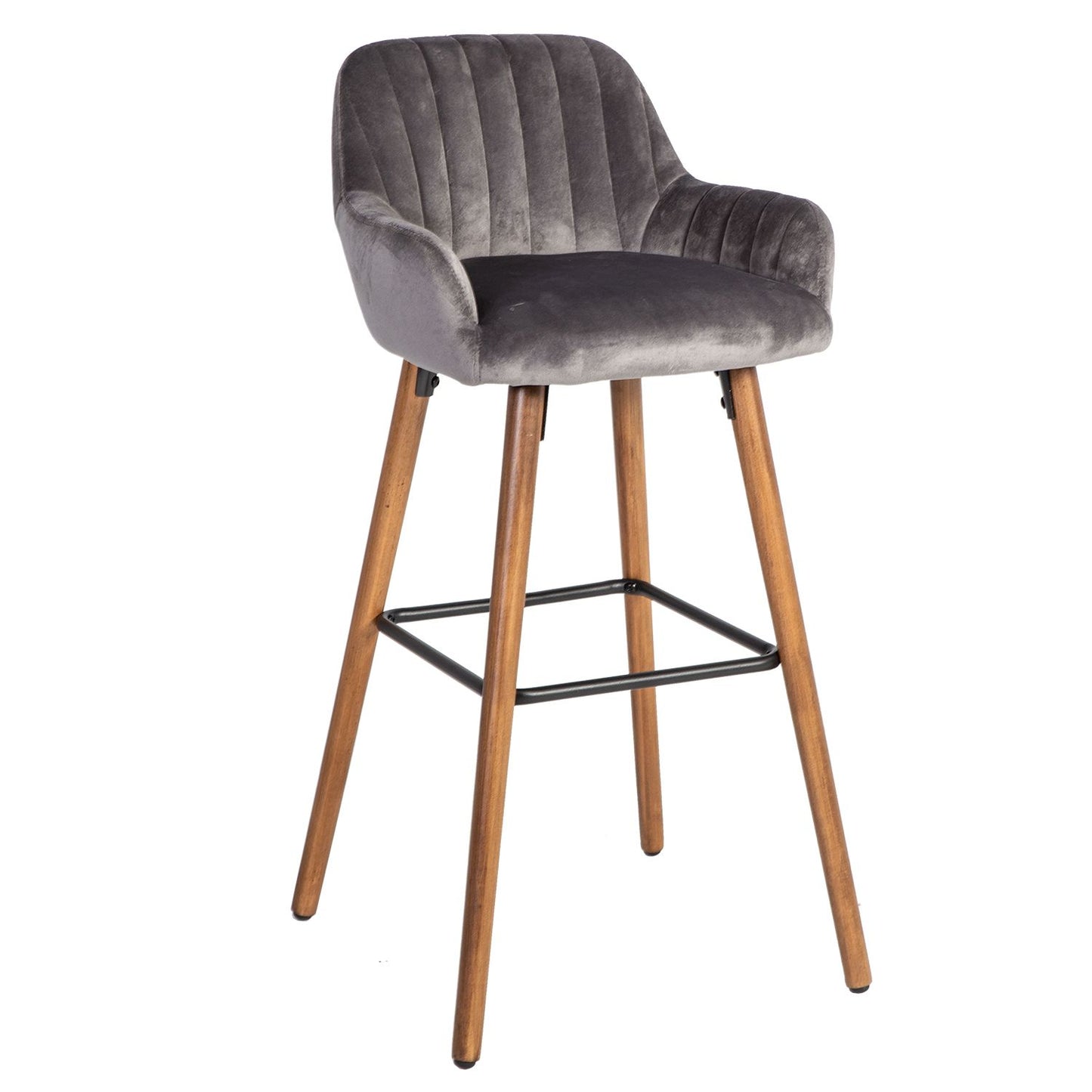 Bar Chair ARIEL 48x52xH97cm, gray 