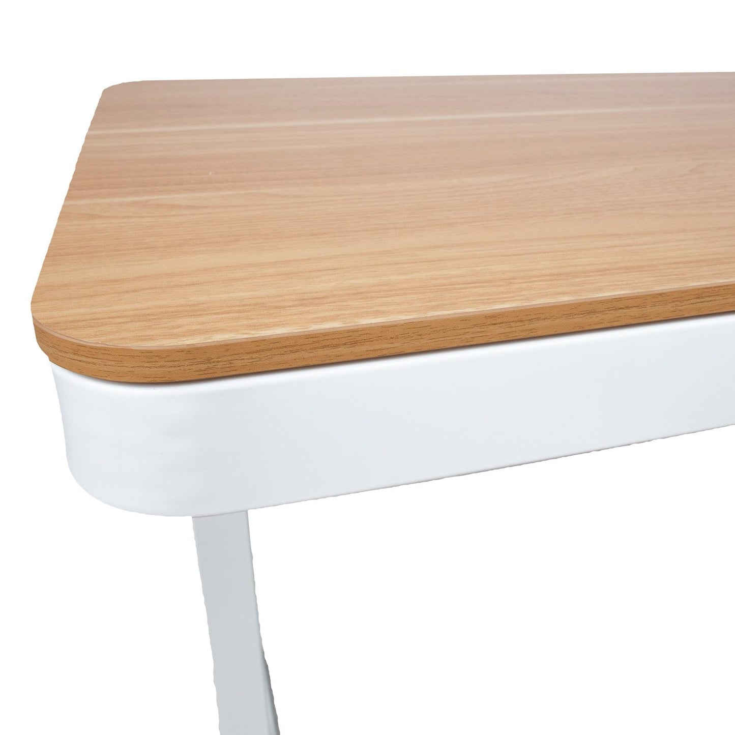 Desk ERGO with 1 motor 120x60xH72-121cm, white/oak 