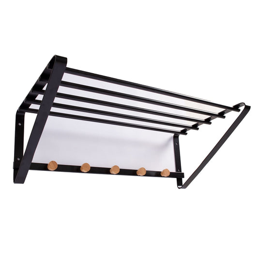 Wall hanger - shelf FOREST 60x33x20cm, black