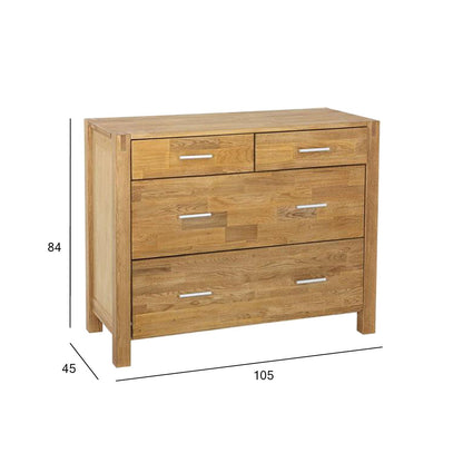 Chest of drawers CHICAGO 105x45xH84cm, with 4 drawers