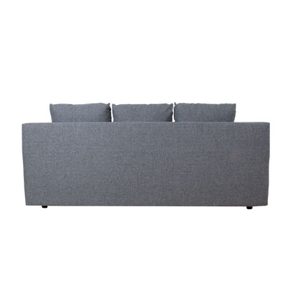 Sofa-bed VILLA with storage box, gray