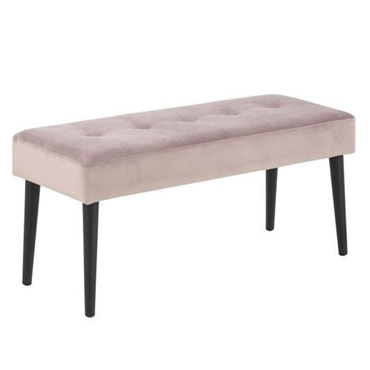 Bench GLORY 38x95xH45cm, dusty rose 