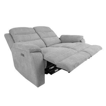 Sofa MIMI 2-seater 153x93xH102cm, electric sofa, light gray