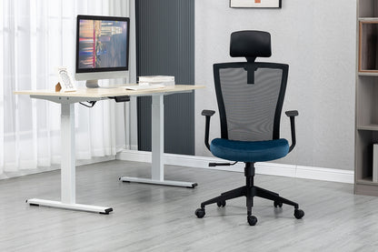 Office Chair Q-328H BLACK/BLUE 