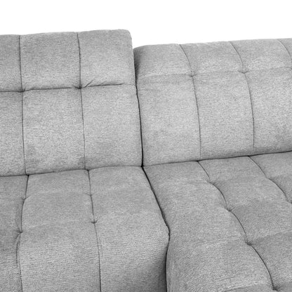 Corner sofa LUZERN LS, light gray