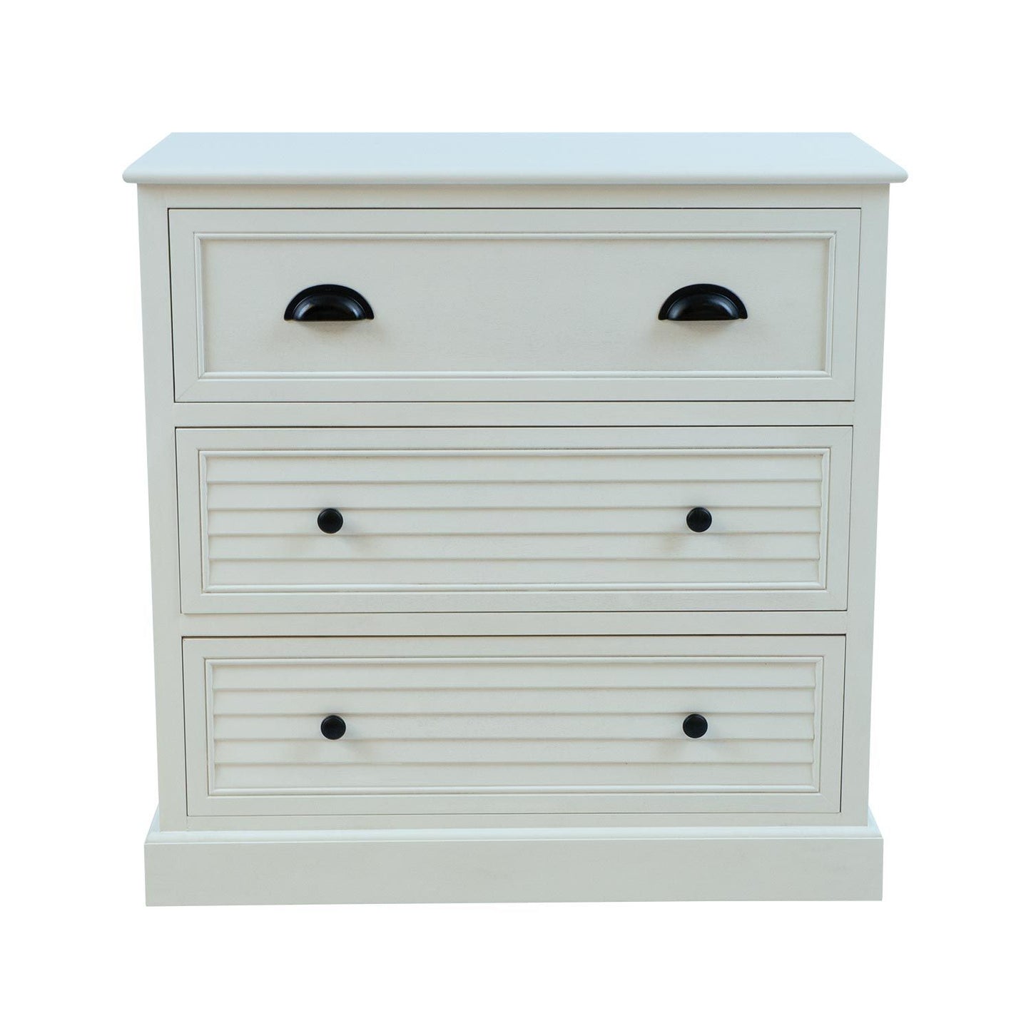 Chest of drawers MELDON 80x35xH80cm, white