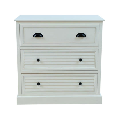 Chest of drawers MELDON 80x35xH80cm, white