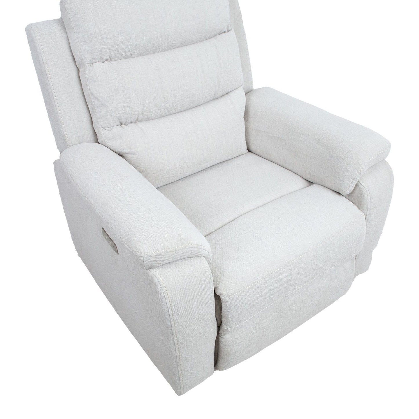 Lounge chair MIMI electric, silver gray 