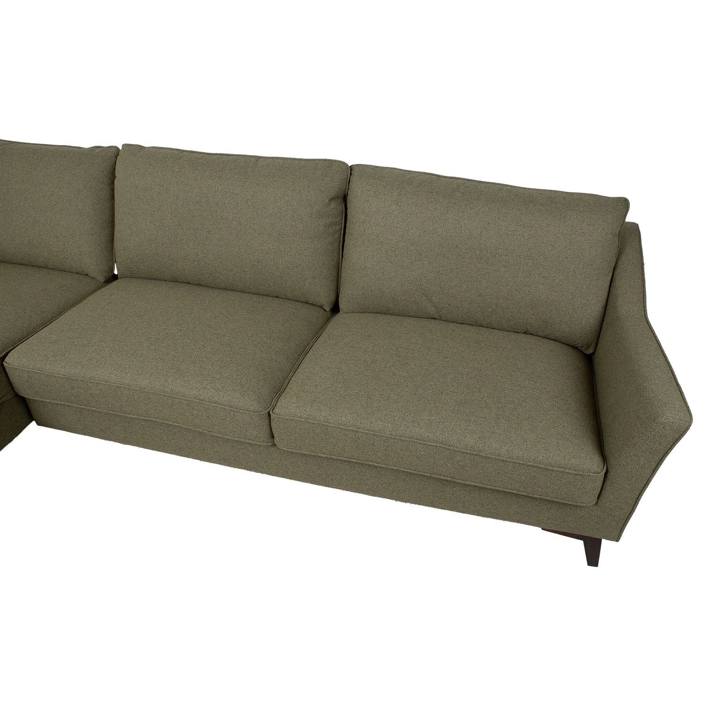 Corner sofa BIRGIT KS, olive green