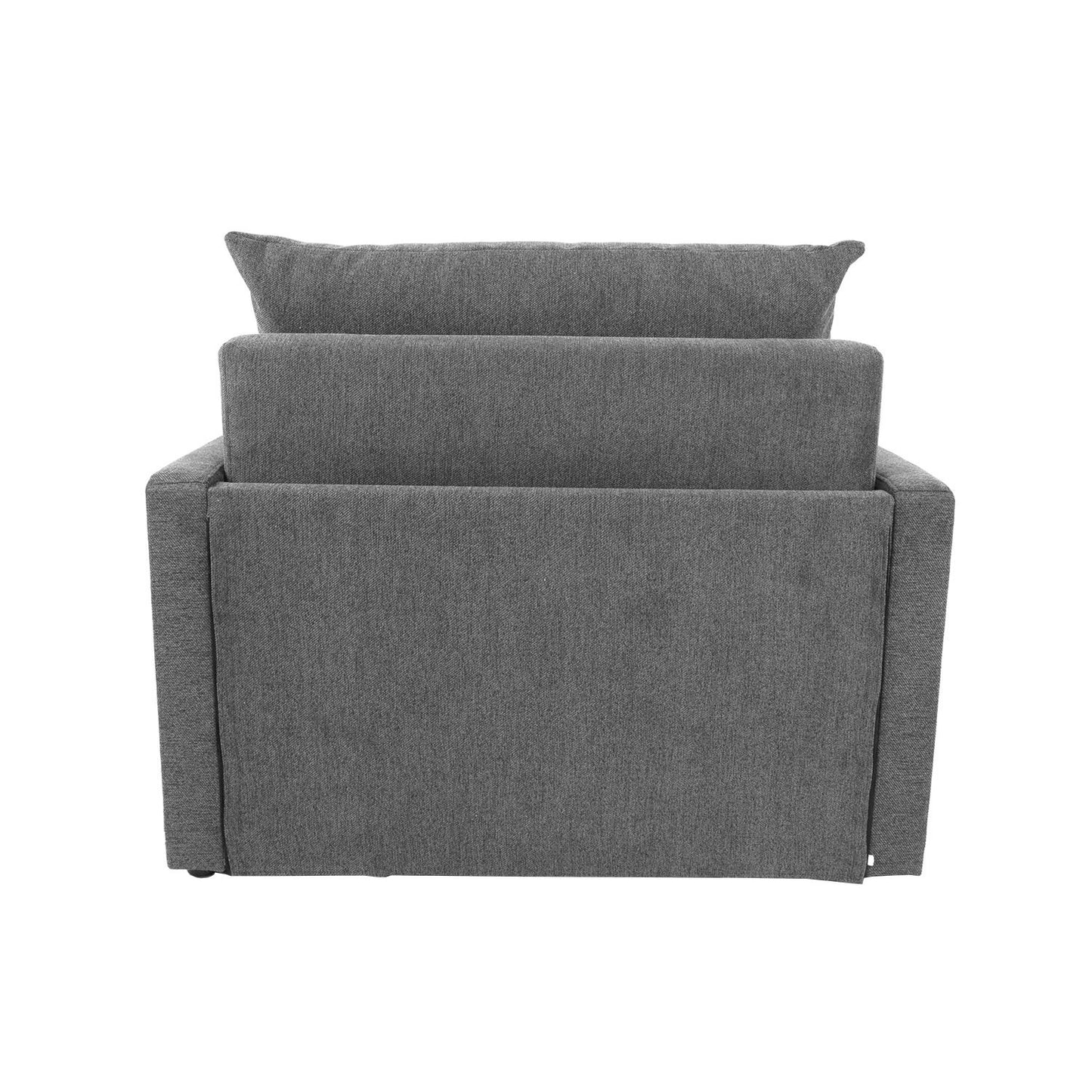 Lounge chair bed COLOGNE light gray 