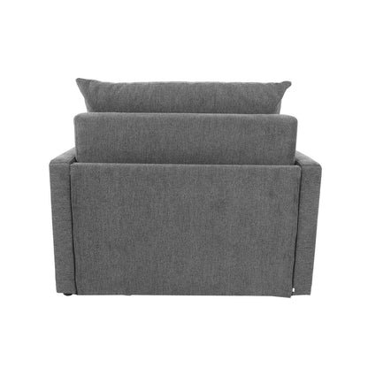 Lounge chair bed COLOGNE light gray 