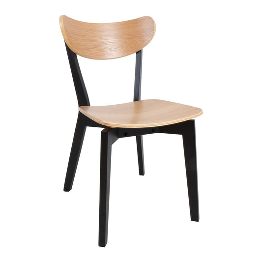 Chair ROXBY oak/black 