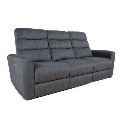 Sofa GASTON 3-seater, with electric mechanism, gray velvet